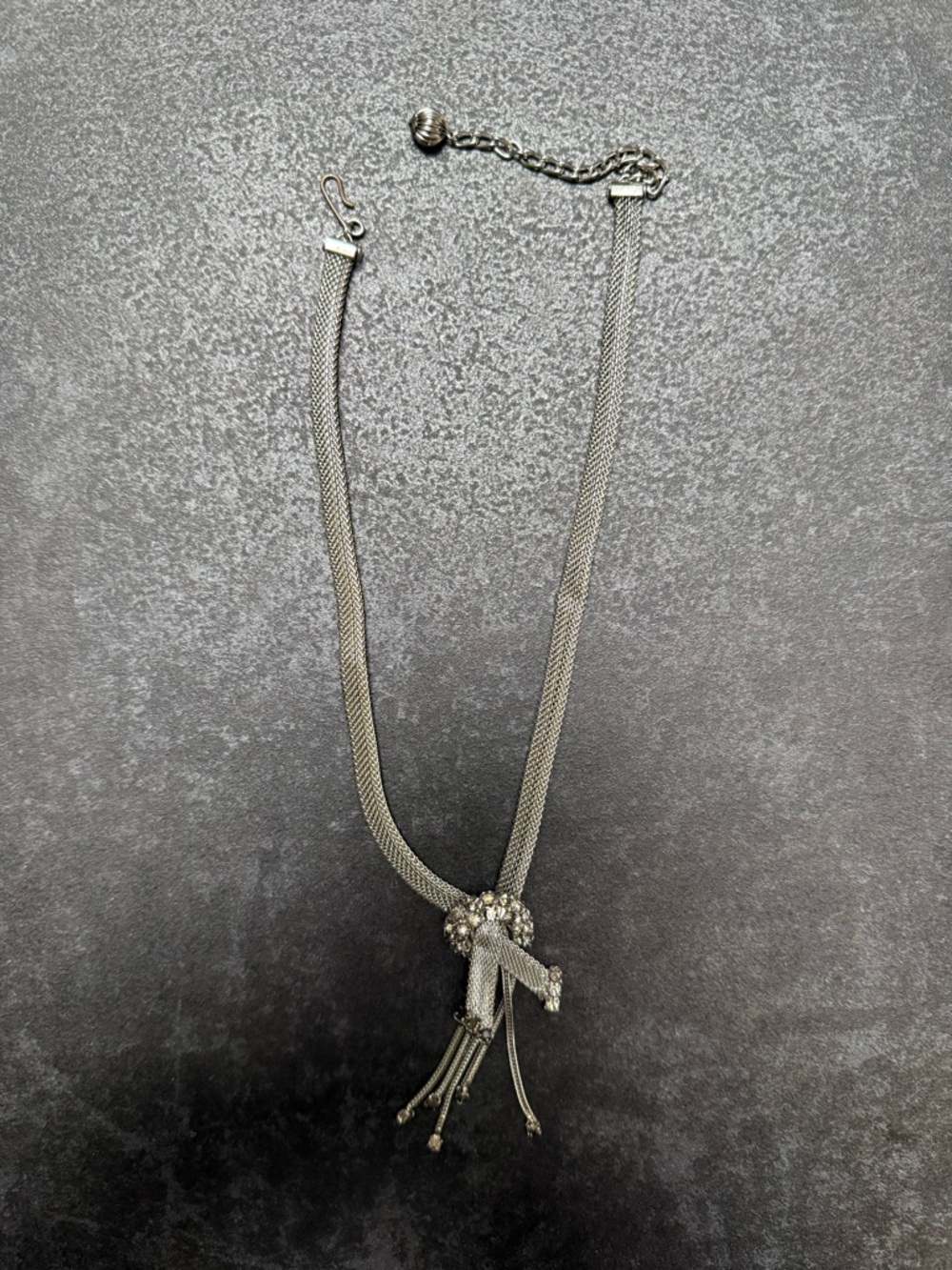Lulu Frost Silver-Tone Knot Tassel Necklace